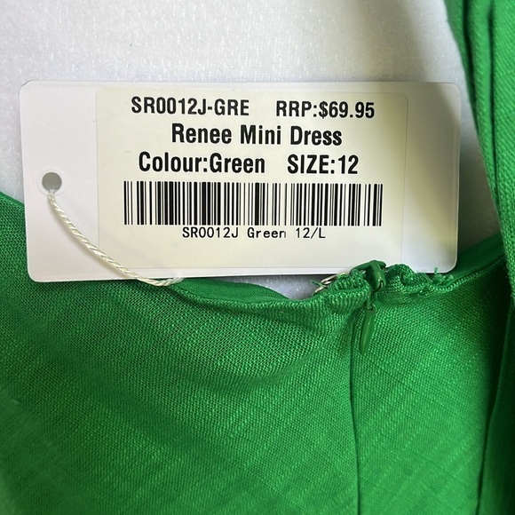 BILLY J Renee LINEN Mini Cutout Dress 12 - Picture 4 of 7